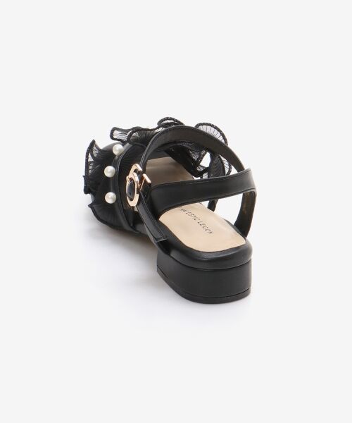 MAJESTIC LEGON / マジェスティックレゴン サンダル | パールシアーフリルサンダル | 詳細26