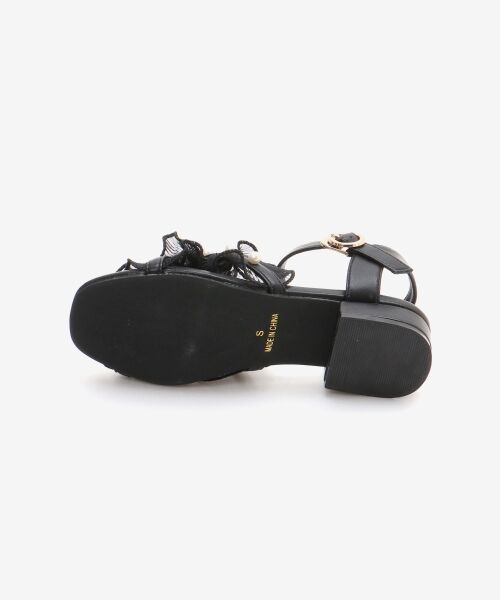 MAJESTIC LEGON / マジェスティックレゴン サンダル | パールシアーフリルサンダル | 詳細27