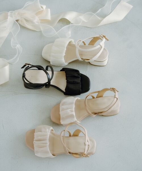 MAJESTIC LEGON / マジェスティックレゴン サンダル | シアーギャザーサンダル | 詳細1