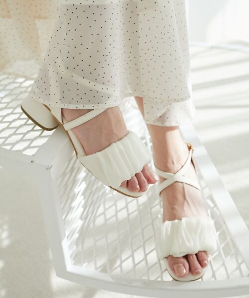 MAJESTIC LEGON / マジェスティックレゴン サンダル | シアーギャザーサンダル | 詳細11