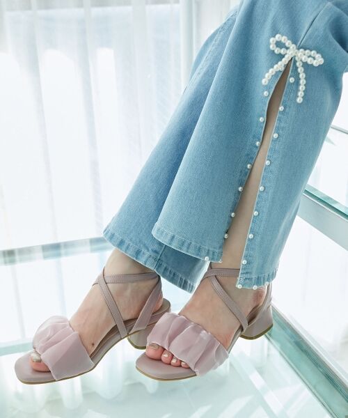 MAJESTIC LEGON / マジェスティックレゴン サンダル | シアーギャザーサンダル | 詳細3