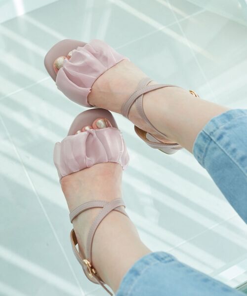 MAJESTIC LEGON / マジェスティックレゴン サンダル | シアーギャザーサンダル | 詳細4