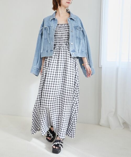 MAJESTIC LEGON / マジェスティックレゴン サンダル | パールリボンフリルボリュームサンダル | 詳細18