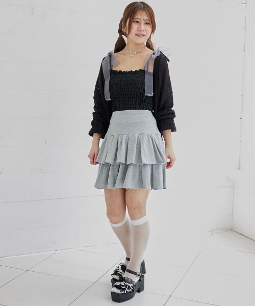 MAJESTIC LEGON / マジェスティックレゴン サンダル | パールリボンフリルボリュームサンダル | 詳細19