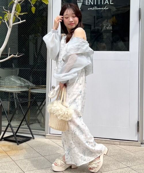 MAJESTIC LEGON / マジェスティックレゴン サンダル | パールリボンフリルボリュームサンダル | 詳細4