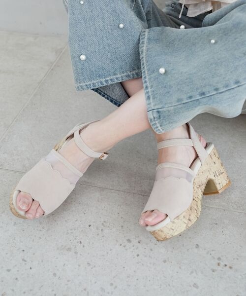 MAJESTIC LEGON / マジェスティックレゴン サンダル | スカラップシアーサンダル | 詳細9