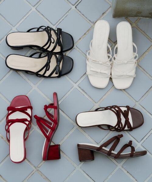 MAJESTIC LEGON / マジェスティックレゴン サンダル | ◇ダブルリボンサンダル | 詳細1