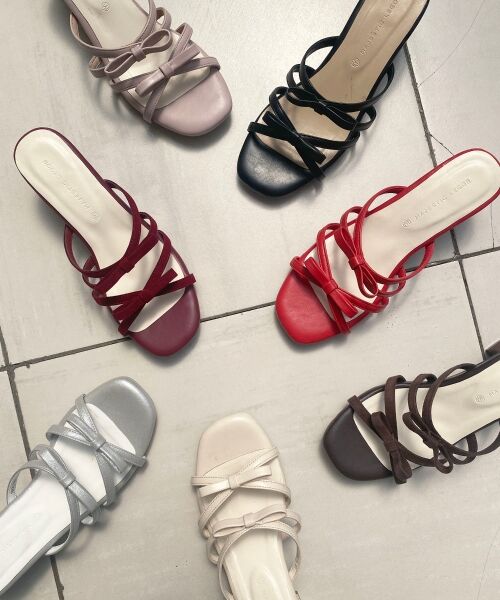 MAJESTIC LEGON / マジェスティックレゴン サンダル | ◇ダブルリボンサンダル | 詳細3