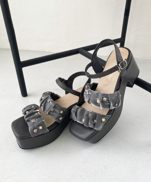 MAJESTIC LEGON / マジェスティックレゴン サンダル | シアービジュー厚底サンダル | 詳細20