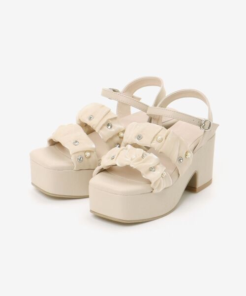 MAJESTIC LEGON / マジェスティックレゴン サンダル | シアービジュー厚底サンダル | 詳細24