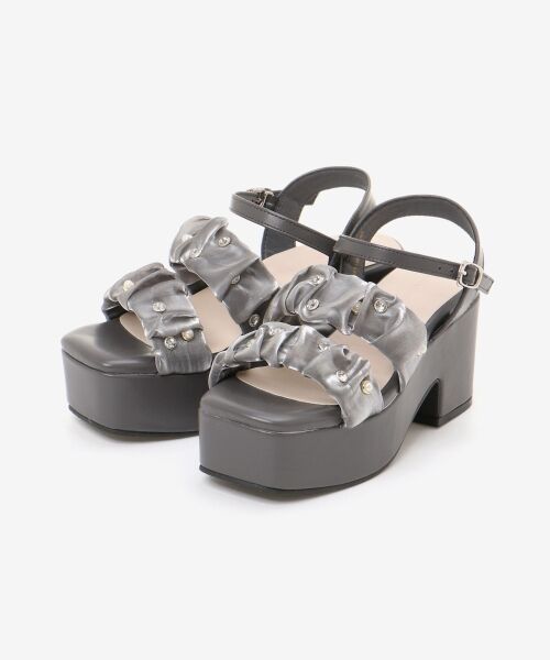 MAJESTIC LEGON / マジェスティックレゴン サンダル | シアービジュー厚底サンダル | 詳細25