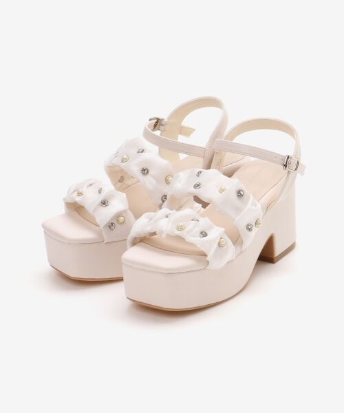 MAJESTIC LEGON / マジェスティックレゴン サンダル | シアービジュー厚底サンダル | 詳細26