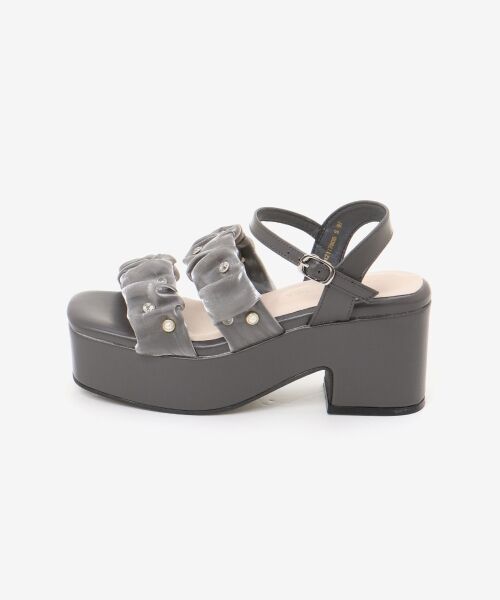 MAJESTIC LEGON / マジェスティックレゴン サンダル | シアービジュー厚底サンダル | 詳細28