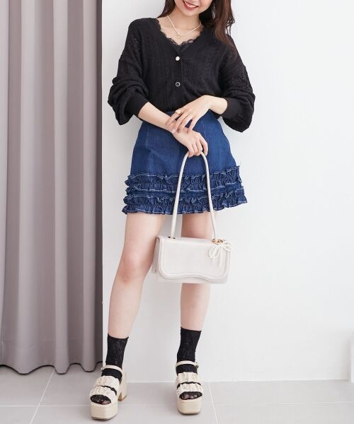 MAJESTIC LEGON / マジェスティックレゴン サンダル | シアービジュー厚底サンダル | 詳細5