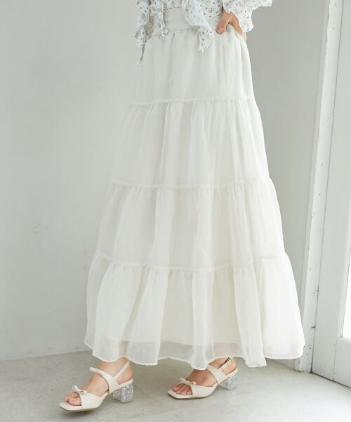 MAJESTIC LEGON / マジェスティックレゴン サンダル | クリアビジューヒールリボンサンダル | 詳細3