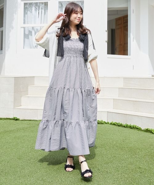 MAJESTIC LEGON / マジェスティックレゴン サンダル | パールクリアヒールリボンサンダル | 詳細1