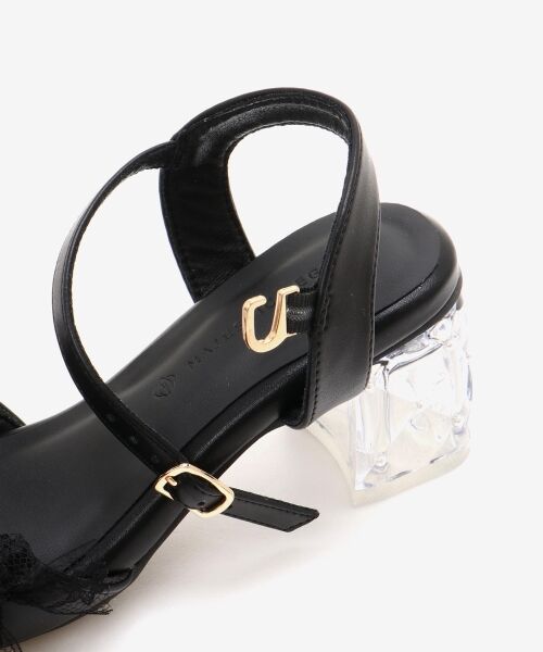 MAJESTIC LEGON / マジェスティックレゴン サンダル | パールクリアヒールリボンサンダル | 詳細22