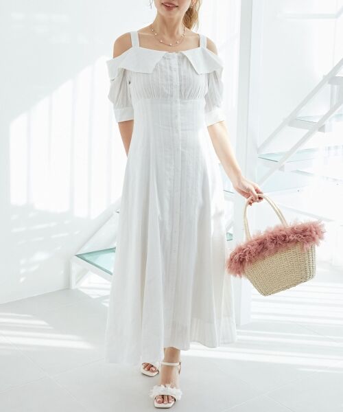 MAJESTIC LEGON / マジェスティックレゴン サンダル | パールクリアヒールリボンサンダル | 詳細4