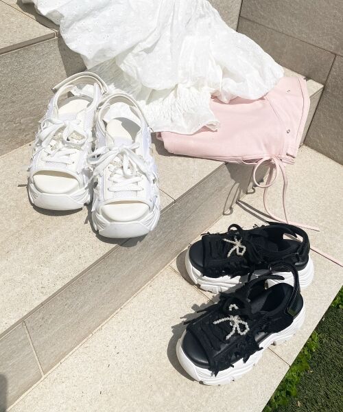 MAJESTIC LEGON / マジェスティックレゴン サンダル | 2WAYデコリボンスポサン | 詳細1