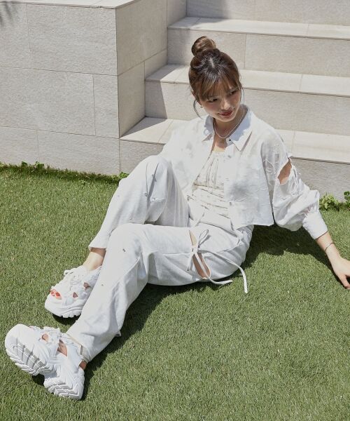 MAJESTIC LEGON / マジェスティックレゴン サンダル | 2WAYデコリボンスポサン | 詳細2