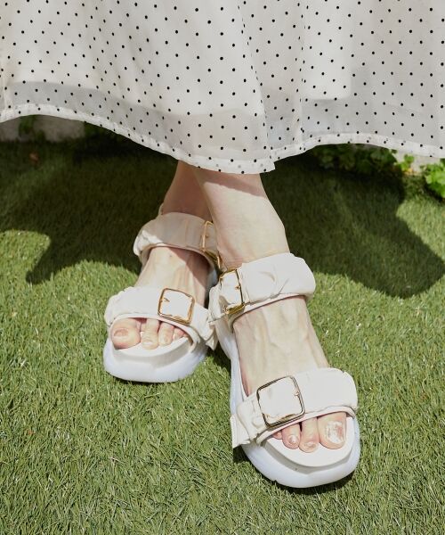 MAJESTIC LEGON / マジェスティックレゴン サンダル | ジェリーソールギャザースポサン | 詳細4