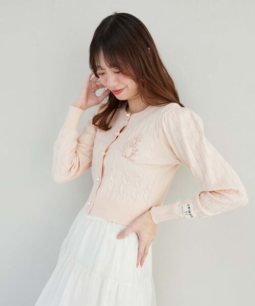 MAJESTIC LEGON / マジェスティックレゴン カーディガン・ボレロ | SWIMMERコラボ ケーブルカーデ | 詳細11