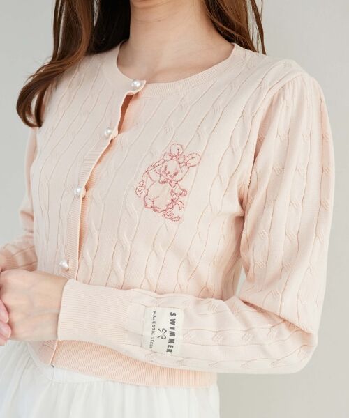 MAJESTIC LEGON / マジェスティックレゴン カーディガン・ボレロ | SWIMMERコラボ ケーブルカーデ | 詳細13