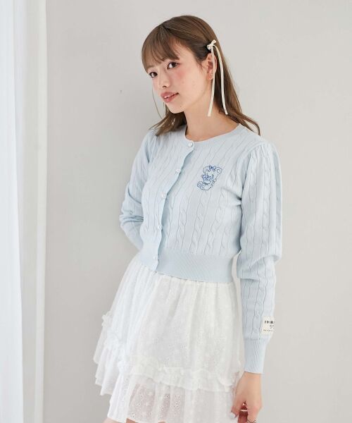 MAJESTIC LEGON / マジェスティックレゴン カーディガン・ボレロ | SWIMMERコラボ ケーブルカーデ | 詳細18