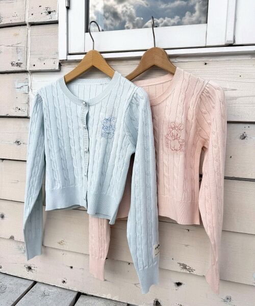 MAJESTIC LEGON / マジェスティックレゴン カーディガン・ボレロ | SWIMMERコラボ ケーブルカーデ | 詳細3