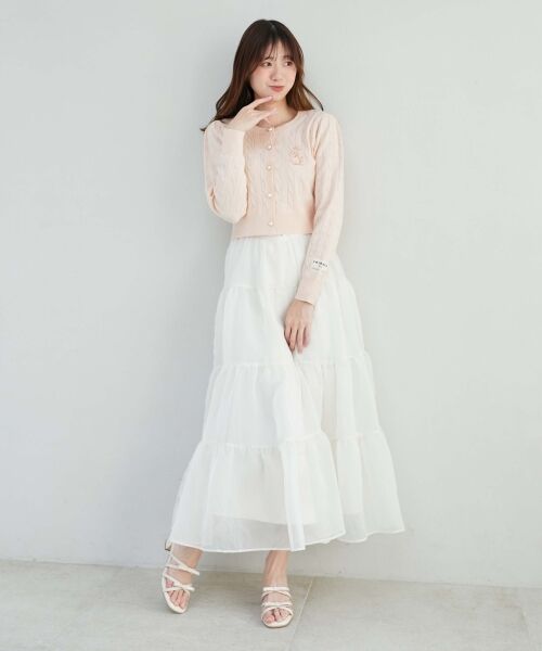 MAJESTIC LEGON / マジェスティックレゴン カーディガン・ボレロ | SWIMMERコラボ ケーブルカーデ | 詳細7