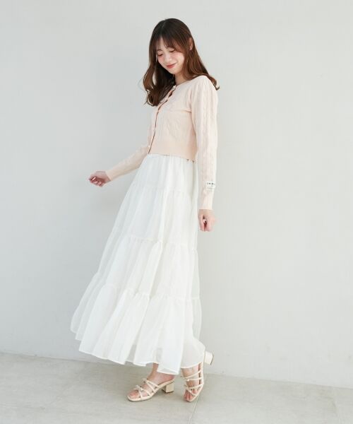 MAJESTIC LEGON / マジェスティックレゴン カーディガン・ボレロ | SWIMMERコラボ ケーブルカーデ | 詳細8