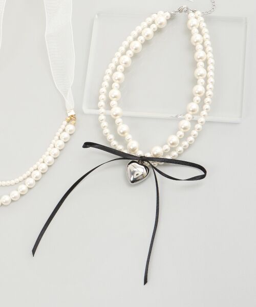 MAJESTIC LEGON / マジェスティックレゴン ネックレス・ペンダント・チョーカー | パールリボンネックレス | 詳細5