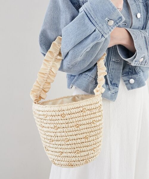 MAJESTIC LEGON / マジェスティックレゴン トートバッグ | 雑材スタッズフリルバッグ | 詳細2