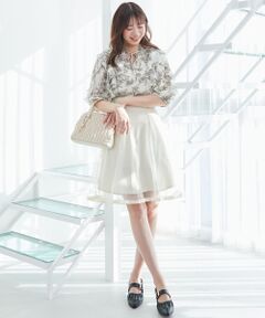 MAJESTIC LEGON / マジェスティックレゴン ロング・マキシ丈スカート | バックレースアップフレアスカート