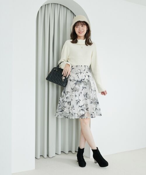 MAJESTIC LEGON / マジェスティックレゴン ロング・マキシ丈スカート | バックレースアップフレアスカート | 詳細14