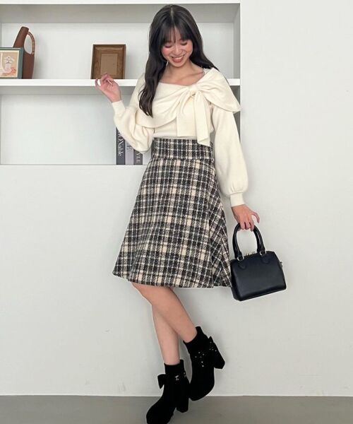 MAJESTIC LEGON / マジェスティックレゴン ロング・マキシ丈スカート | バックレースアップフレアスカート | 詳細2