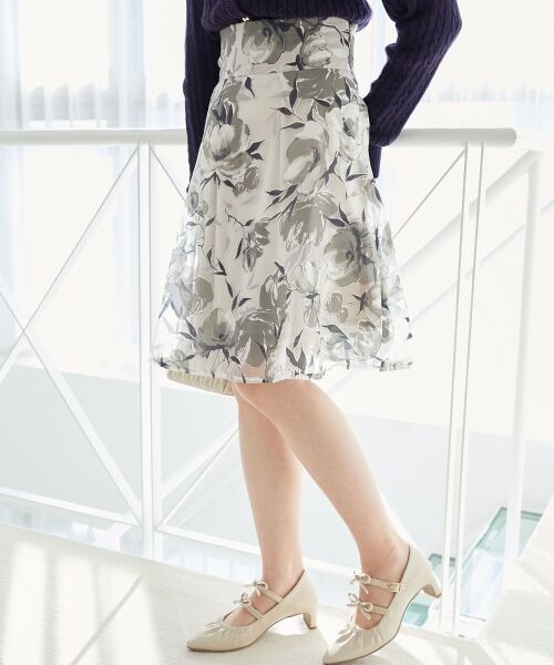 MAJESTIC LEGON / マジェスティックレゴン ロング・マキシ丈スカート | バックレースアップフレアスカート | 詳細20