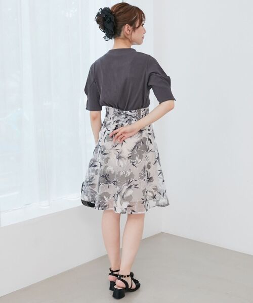 MAJESTIC LEGON / マジェスティックレゴン ロング・マキシ丈スカート | バックレースアップフレアスカート | 詳細25