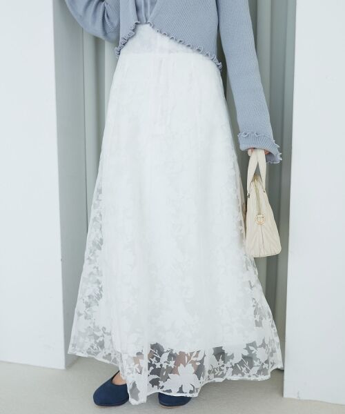 MAJESTIC LEGON / マジェスティックレゴン ロング・マキシ丈スカート | バックレースアップフレアスカート | 詳細11