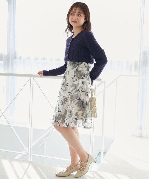 MAJESTIC LEGON / マジェスティックレゴン ロング・マキシ丈スカート | バックレースアップフレアスカート | 詳細17