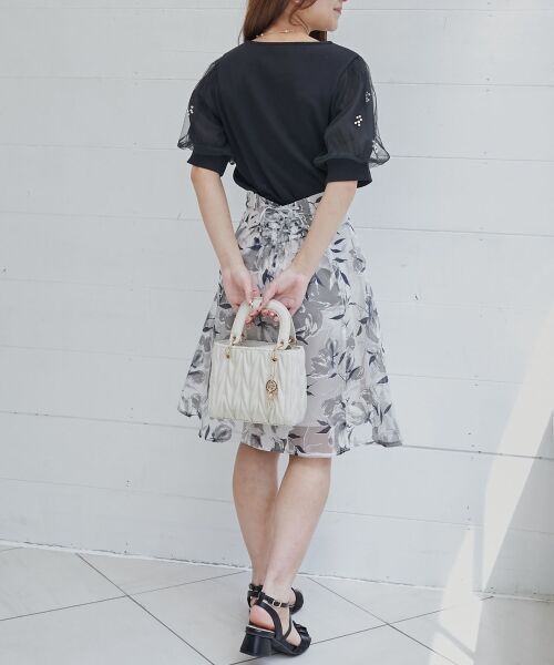 MAJESTIC LEGON / マジェスティックレゴン ロング・マキシ丈スカート | バックレースアップフレアスカート | 詳細27