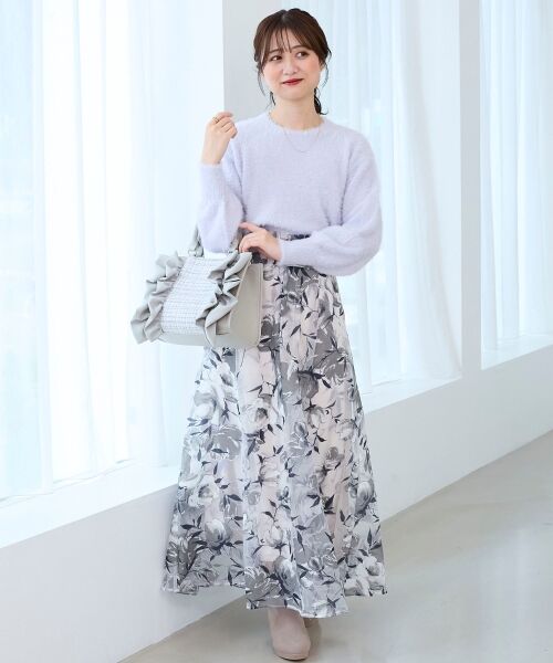 MAJESTIC LEGON / マジェスティックレゴン ロング・マキシ丈スカート | バックレースアップフレアスカート | 詳細28