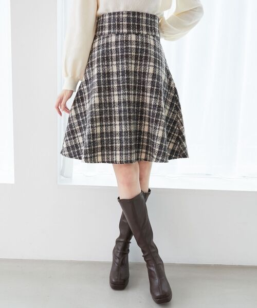 MAJESTIC LEGON / マジェスティックレゴン ロング・マキシ丈スカート | バックレースアップフレアスカート | 詳細6