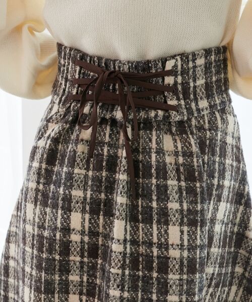 MAJESTIC LEGON / マジェスティックレゴン ロング・マキシ丈スカート | バックレースアップフレアスカート | 詳細9