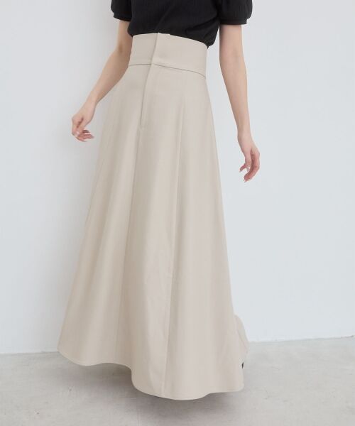 MAJESTIC LEGON / マジェスティックレゴン ロング・マキシ丈スカート | バックレースアップフレアスカート | 詳細4