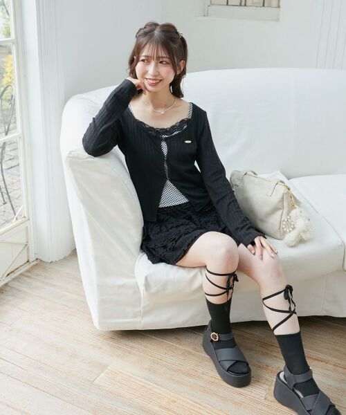 MAJESTIC LEGON / マジェスティックレゴン カットソー | キャミレイヤードライクカットトップス | 詳細1