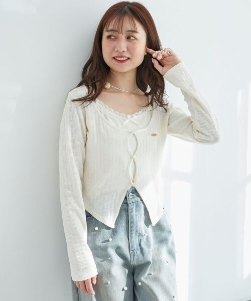 MAJESTIC LEGON / マジェスティックレゴン カットソー | キャミレイヤードライクカットトップス | 詳細12