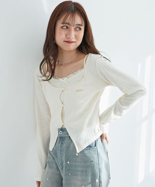 MAJESTIC LEGON / マジェスティックレゴン カットソー | キャミレイヤードライクカットトップス | 詳細13