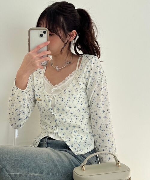 MAJESTIC LEGON / マジェスティックレゴン カットソー | キャミレイヤードライクカットトップス | 詳細17