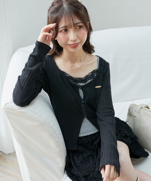 MAJESTIC LEGON / マジェスティックレゴン カットソー | キャミレイヤードライクカットトップス | 詳細5